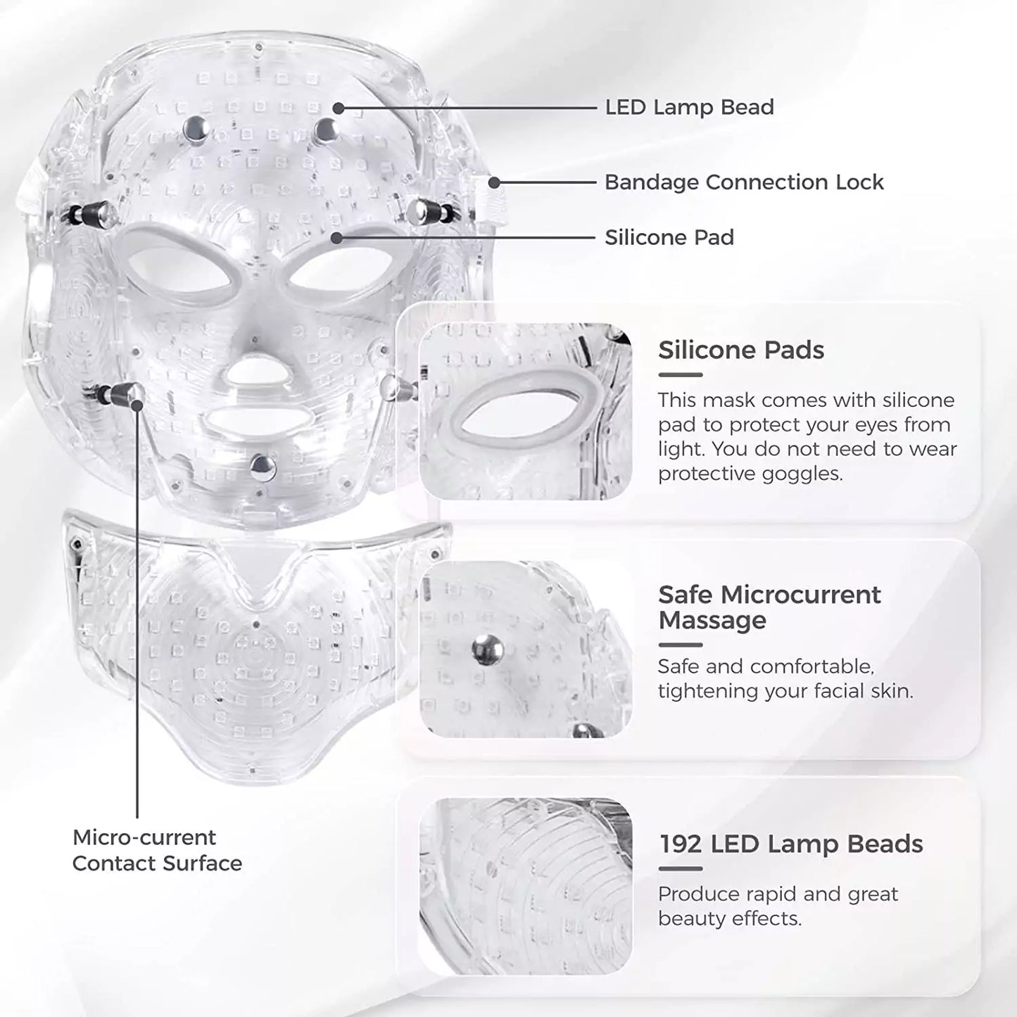 Lumina LED Light Therapy Face & Neck Mask